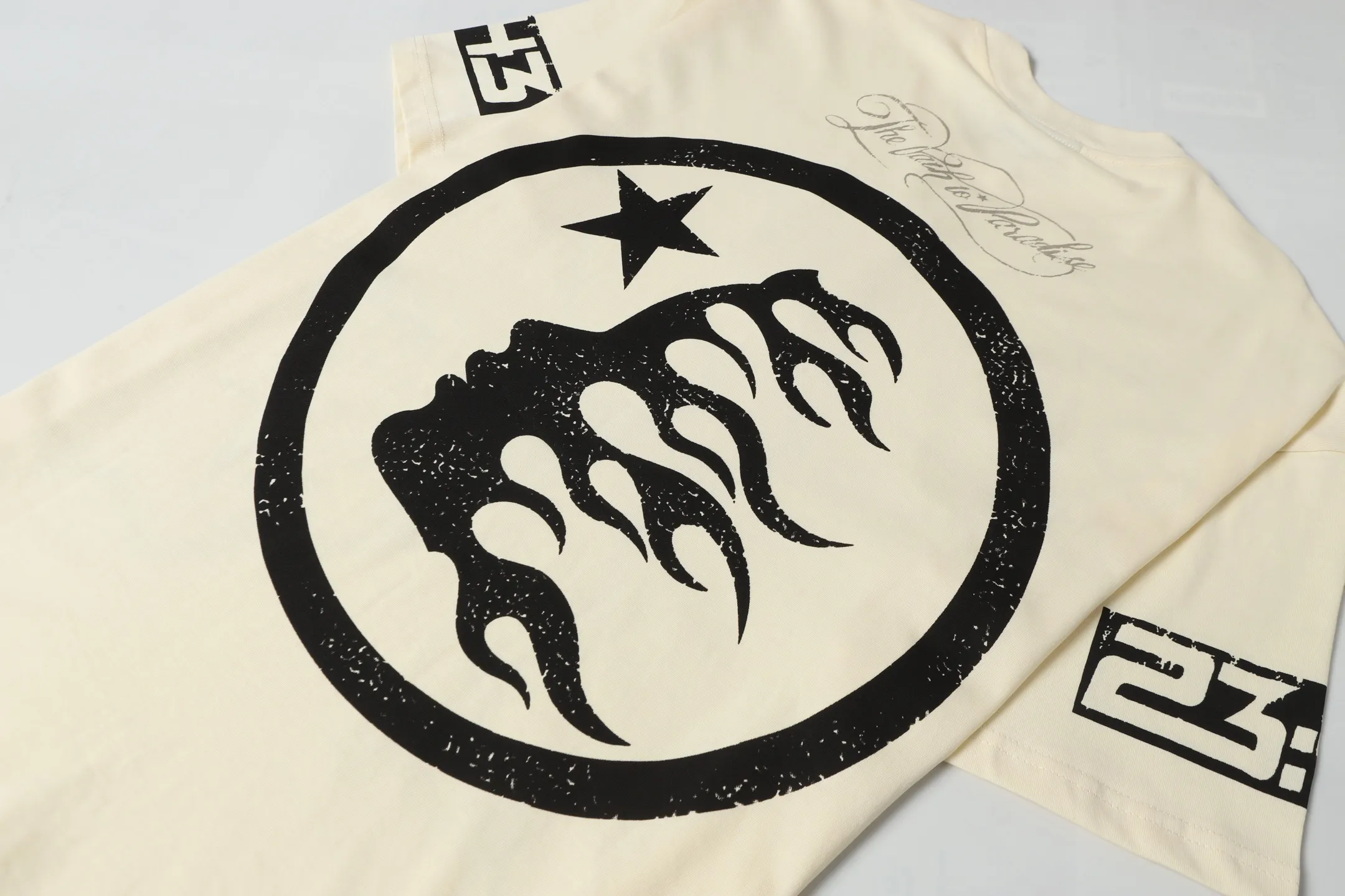 713# /White I P54 In Stock Hellstar 、 T （fabric):32 240 Sizes（size）：S-M- L- X L （colour）： /White